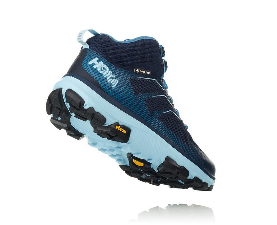 Chaussure Randonnée Hoka One One Toa Gore-Tex Femme - Bleu - HGQ-079462